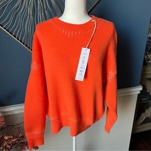 NWT Lumiere Bright Orange Sweater